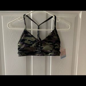 Reinette Sports Bra - Grapeade Camo